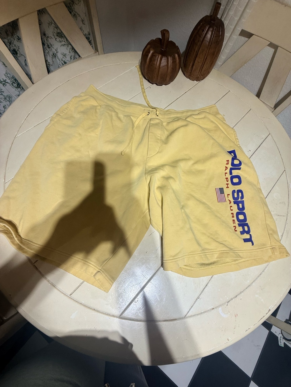 Polo Sport Ralph Lauren Men's Yellow Logo Cotton Shorts